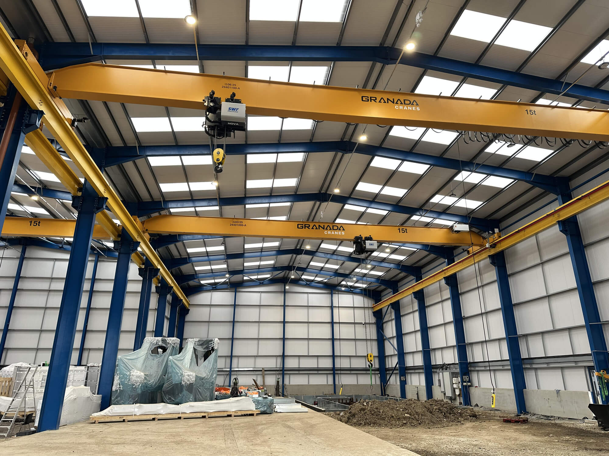 WEC 15t Single Girder Overhead Crane Installation