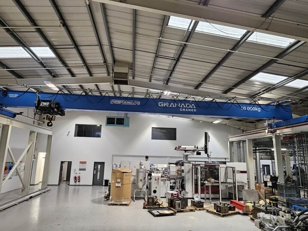 Stechford Mouldings 10ton Overhead Travveling Crane with SWF Hoist