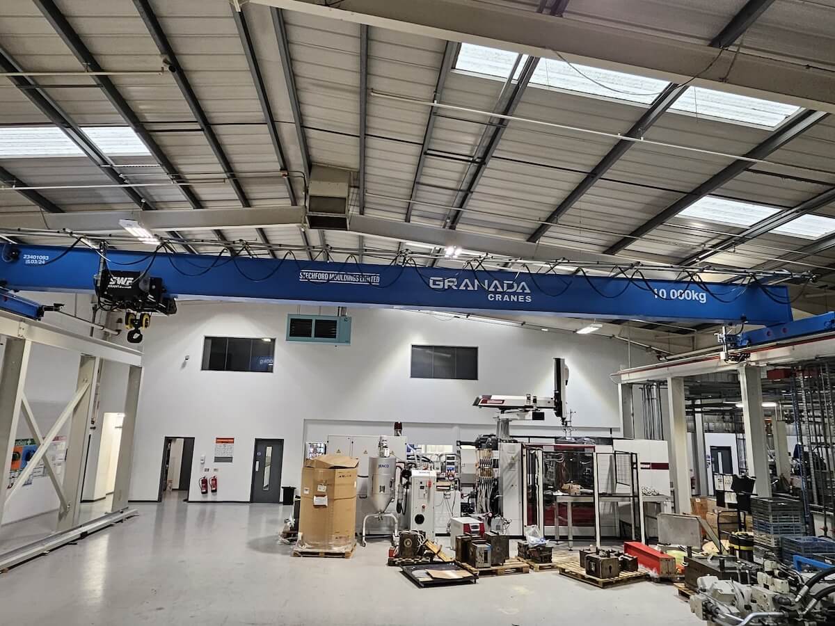 Stechford Mouldings 10ton Overhead Travveling Crane with SWF Hoist
