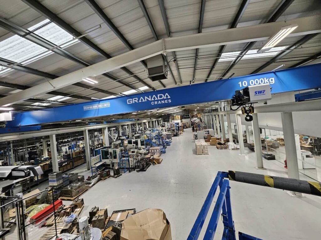 Stechford Mouldings 10ton Overhead Travveling Crane with SWF Hoist