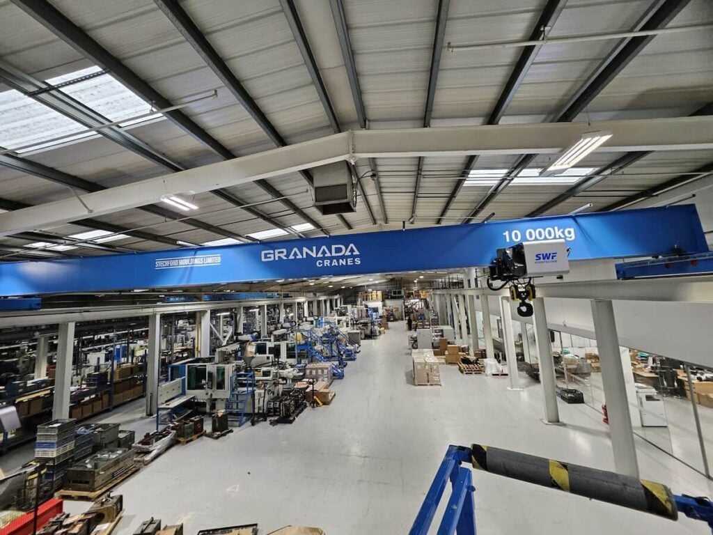 Stechford Mouldings 10ton Overhead Travveling Crane with SWF Hoist